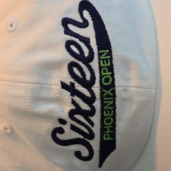 PHOENIX OPEN Mens White Sixteen 16th Hole Adjustable Baseball Cap Hat One Sz New - Picture 2 of 9